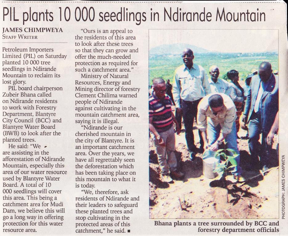 2016-12-13_Tue_PIL plants 10 000 seedlings in Ndirande Mountain_The Nation.png
