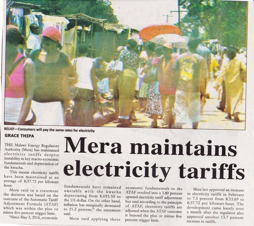 2016-12-14_Wed_Mera maintains electricity tariffs_The Daily Times.png