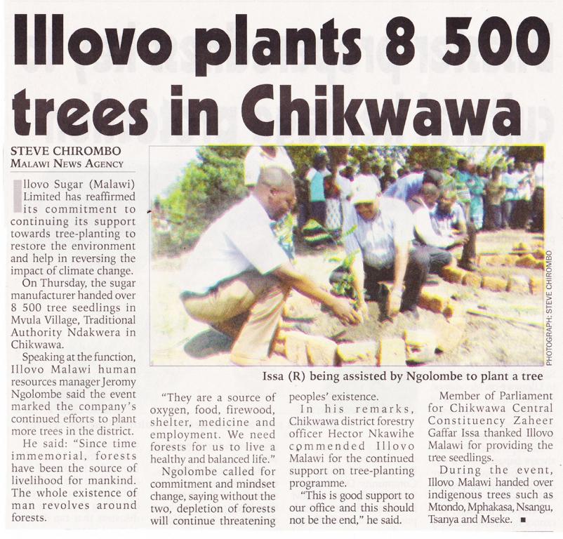 2017-02-07_Tue_Illovo plants 8500 trees in Chikwawa_The Nation.png