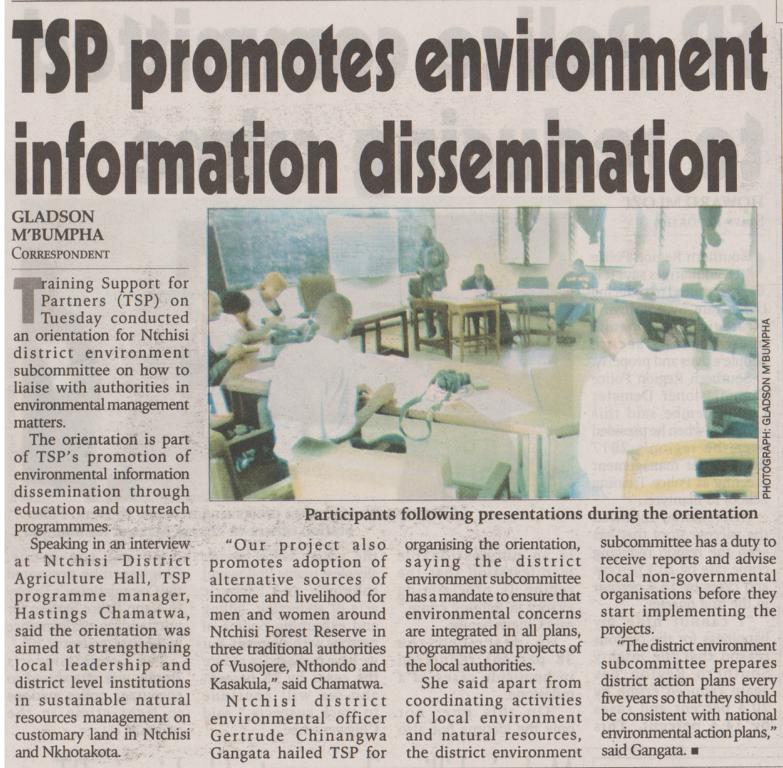 2017-04-28_Fri_TSP promotes environment information dissemination_The Nation.JPG