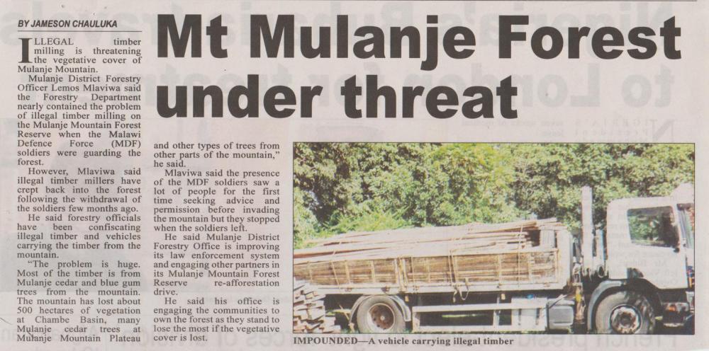 2017-05-09_Tue_Mt Mulanje Forest under threat_The Daily Times.JPG