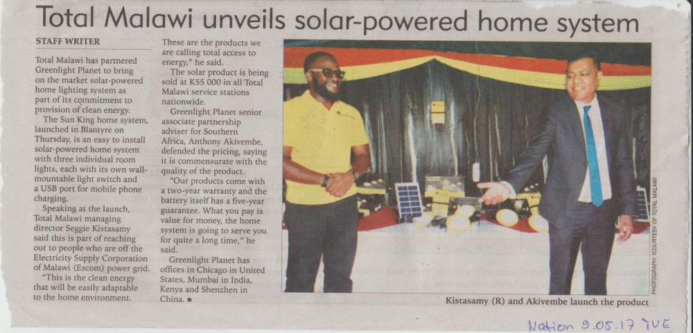 2017-05-09_Tue_Total Malawi unveils solar-powered home system_The Nation.JPG