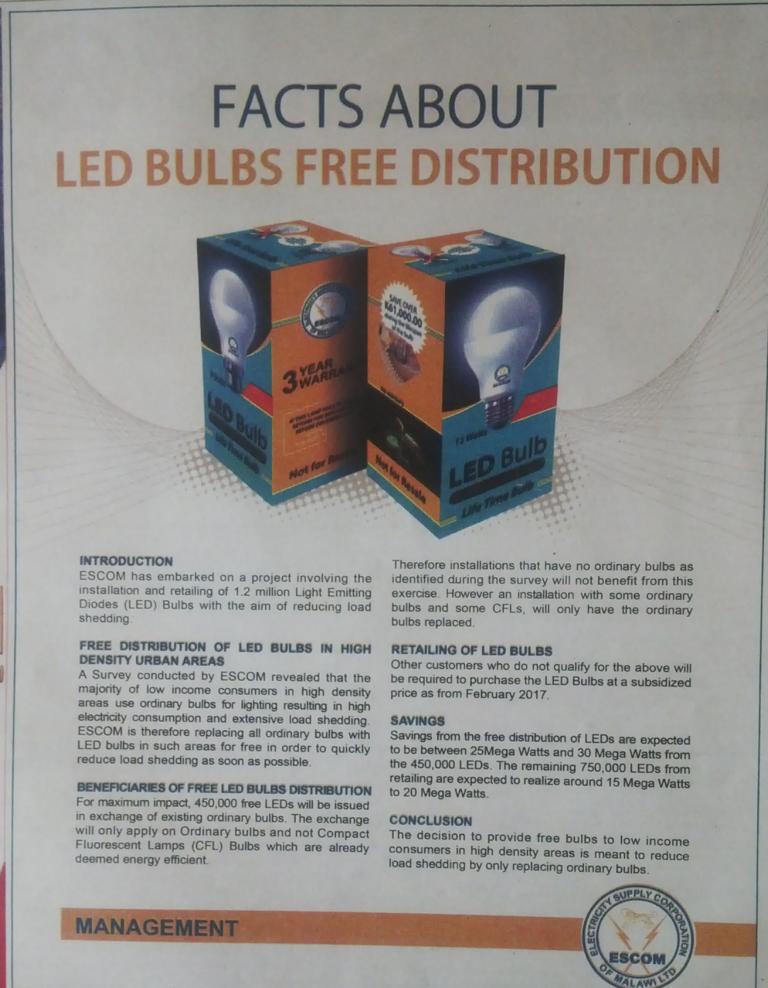 2017-02-10_Fri_Facts about LED bulbs free distribution_The Daily Times.JPG