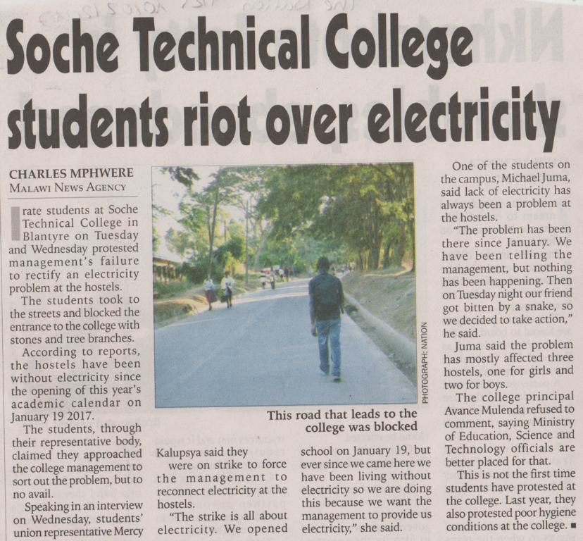 2017-02-10_Fri_Soche Technical College students riot over electricity_The Nation.JPG