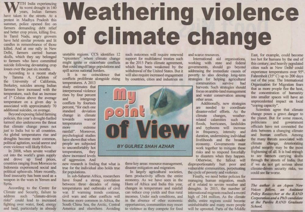 Weathering violence of climate change_2017-08-17_The Daily Times.JPG