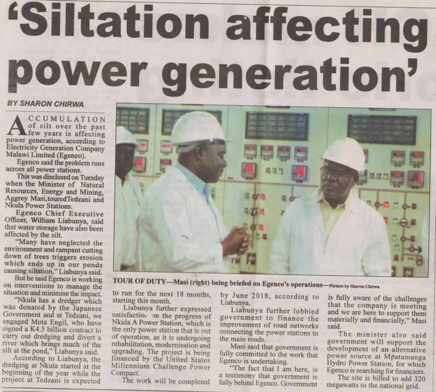 2017-09-21_TDT_'Siltation affecting power generation'.JPG