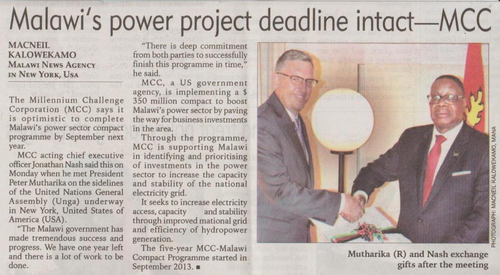 2017-09-21_TN_Malawi's power project deadline intact - MCC.JPG