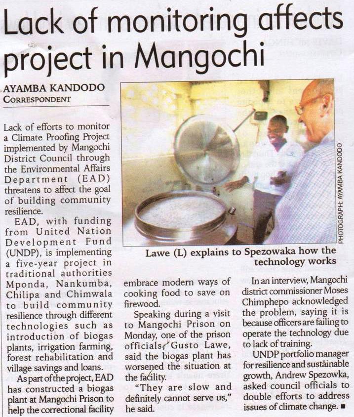 Lack of monitoring affects project in Mangochi_2017-08-30_The Nation.JPG